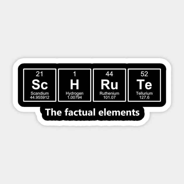 Dwight Schrute - The Factual Elements Sticker by Bigfinz